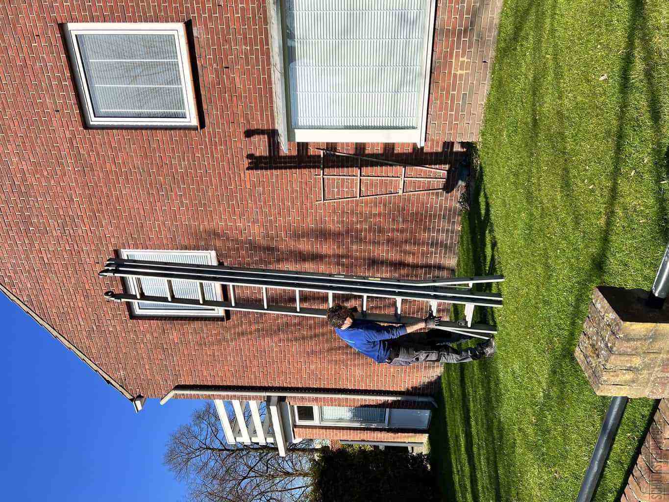 Leiden schoorsteenveger huis ladder